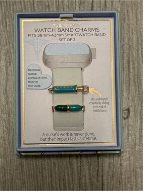 True to form Nurse smartwatch 38-42mm Watch Band Charms Set of 2